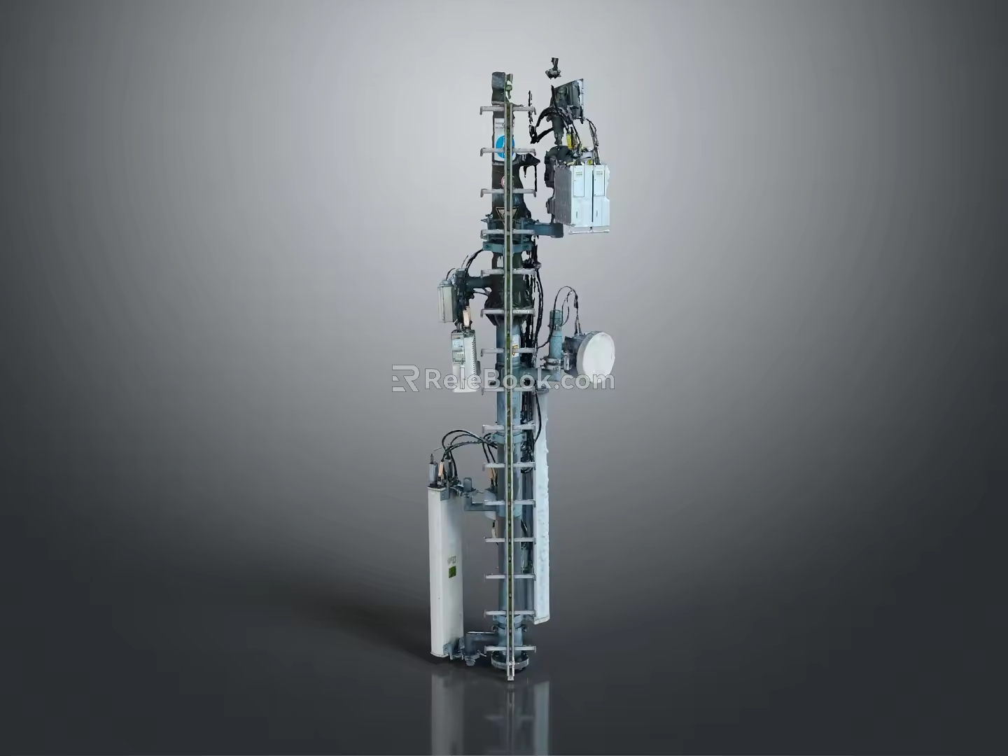 Wireless signal tower Modern signal tower 3d model