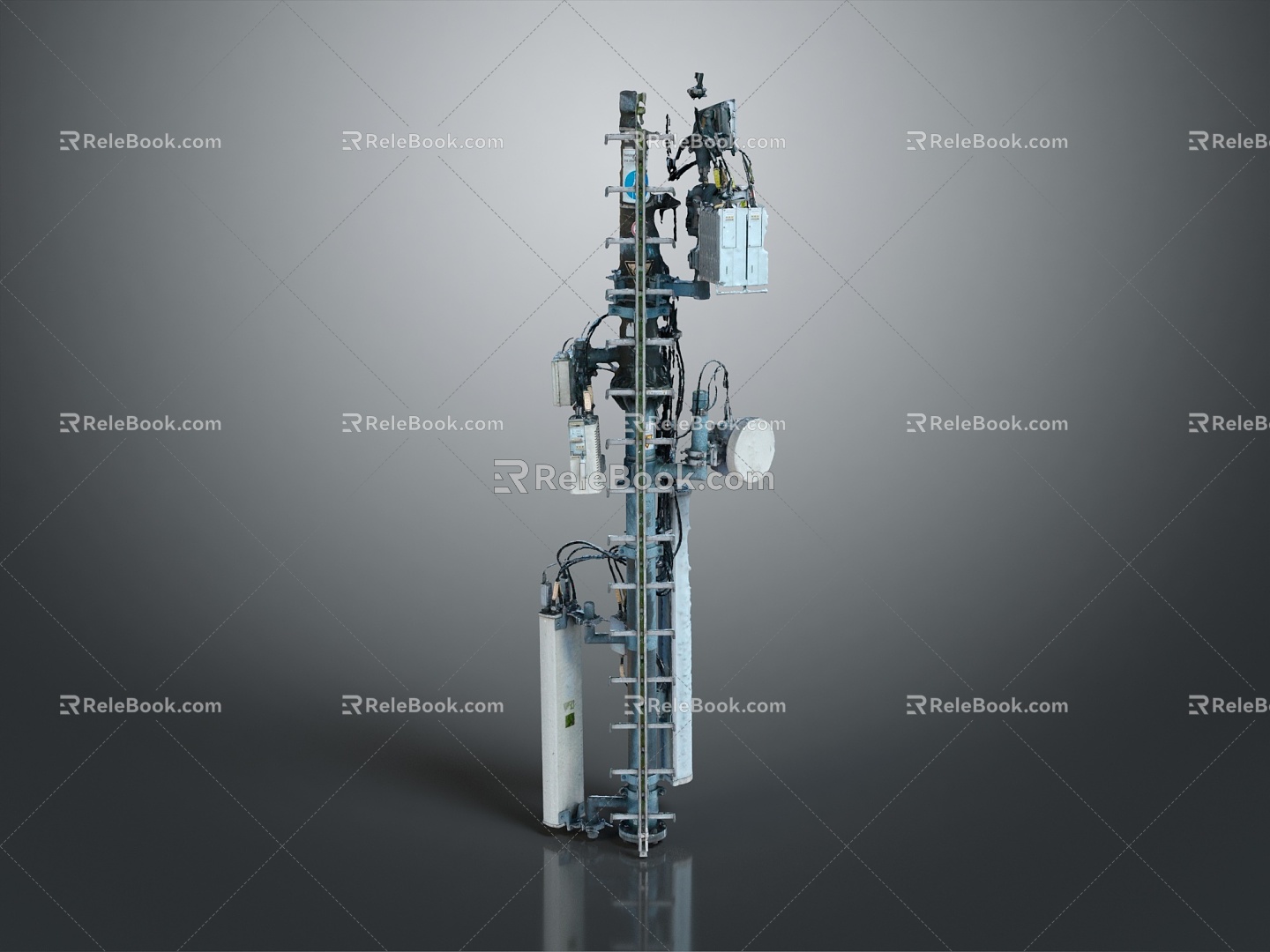 Wireless signal tower Modern signal tower 3d model