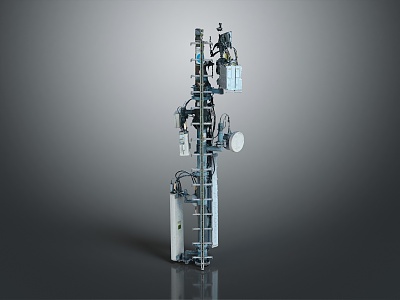 Wireless signal tower Modern signal tower 3d model