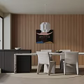 Modern dining table 3d model