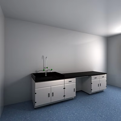 modern test bench 3d model