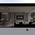 Modern Minimalist Living And Dining Room Interior Design With Soft Neutral Tone Cozy Home Furnishings