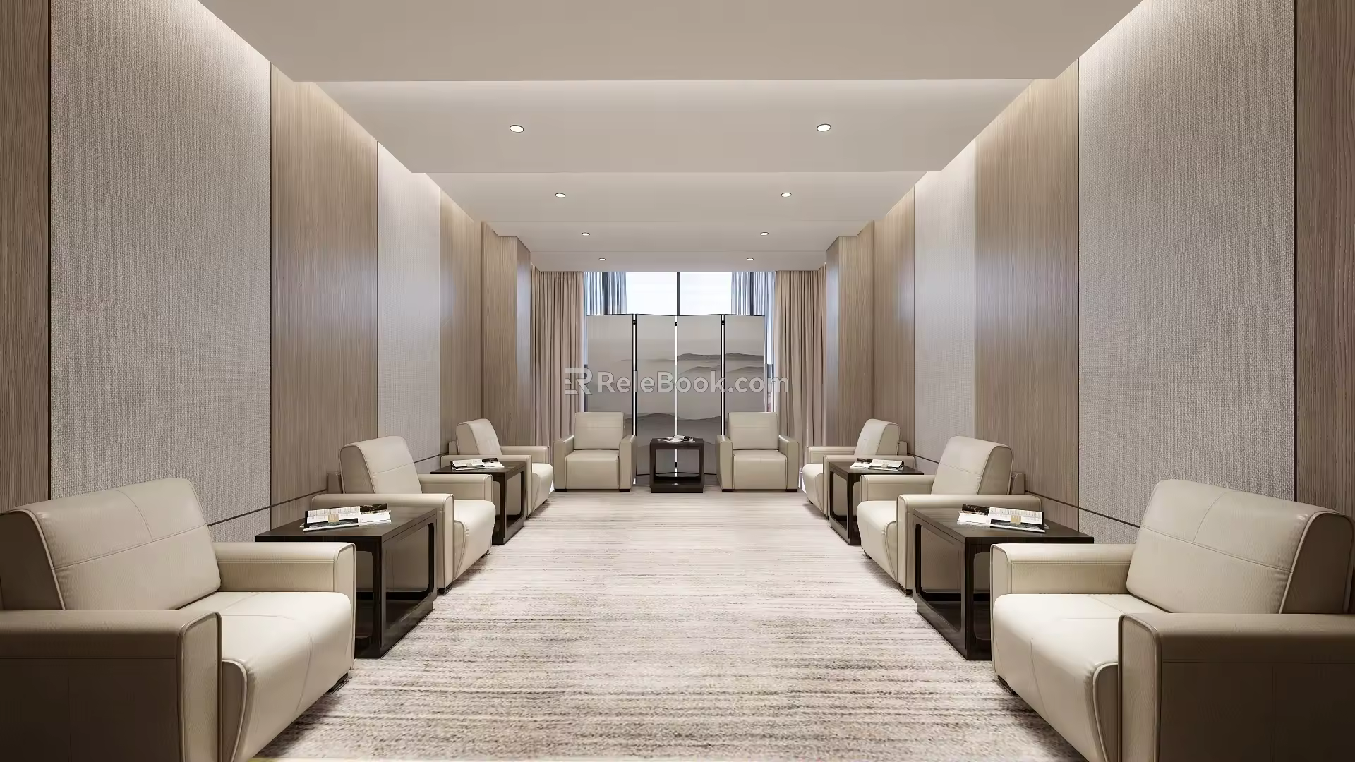 Modern Reception Room 3d model
