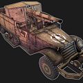 old armored vehicle vehicle military vehicle transport vehicle armored vehicle military combat vehicle old vehicle weapons cannon 3d model