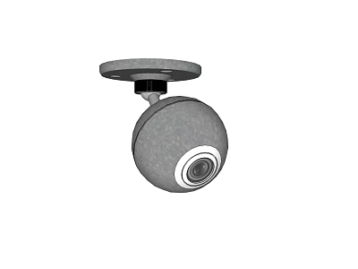 Projection Monitoring Camera With Spherical Design Ceiling Mount And High Definition Lens 3d model