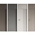 Modern Interior Hinged Doors in Various Colors and Textures for Home Design 3d model