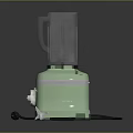 Green Electric Blender With Transparent Cup Knob Control And Power Cord