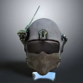 Camouflage Military Tactical Helmet With Goggles Antenna And Protective Design