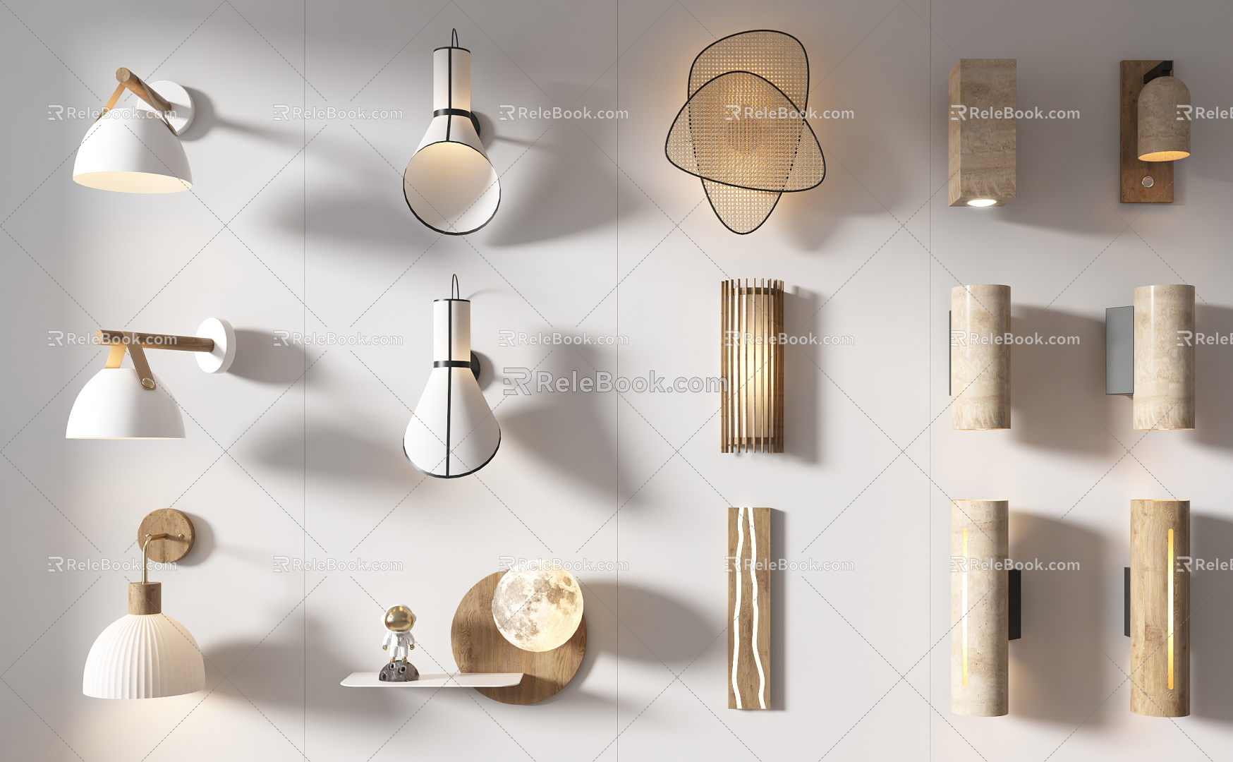 Silent wall lamp 3d model