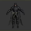 Game Movie Character Batman in Black Armor with Cape and Utility Gear