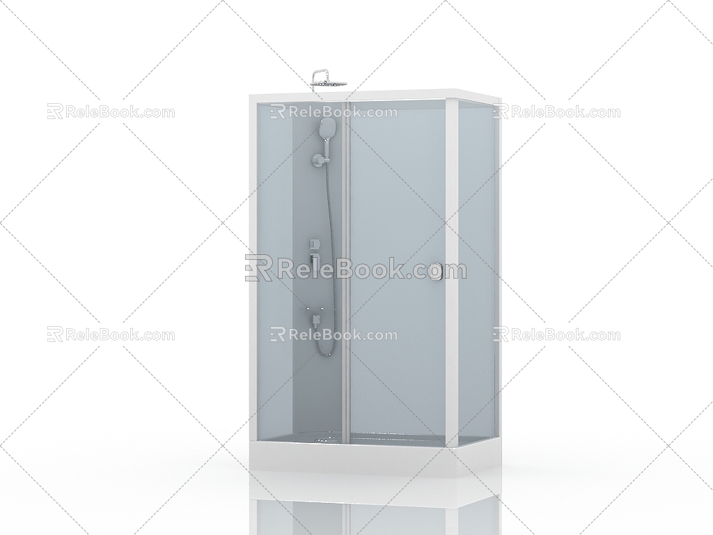 Modern Shower Room Sauna Room 3d model