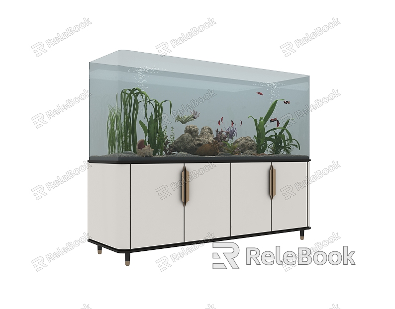 Modern fish tank model