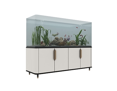 Modern fish tank 3d model