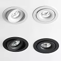 Modern Recessed Downlights And Spotlights White Black Ceiling Lighting Fixtures