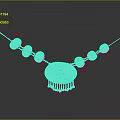 Elegant Golden Statement Necklace With Colorful Gemstones Round Decorations And Tassel