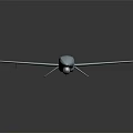 White Passenger Plane with Streamlined Body Long Wings and Landing Gear on Black Reflective Surface
