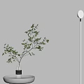 Floor lamp sunset lamp sunset lamp 3d model