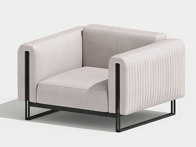 Modern Single Sofa Single Leisure Chair 3d model