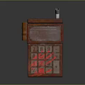 Old Rusty Electronic Calculator With Worn Buttons And Screen