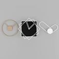 Modern Minimalist Clocks with Round Wooden Square Black and Heart Shaped White Designs