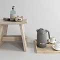 New Chinese Stool Kettle Life Supplies 3d model