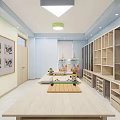 Modern Classroom Art Preparation Room Classroom 3d model