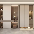 Modern Shoe Cabinet Design With Cabinets Drawers Lighting And Gray Floor