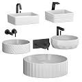 Black Bathtub Assortment Featuring Various Modern Shapes And Sleek Faucet Parts