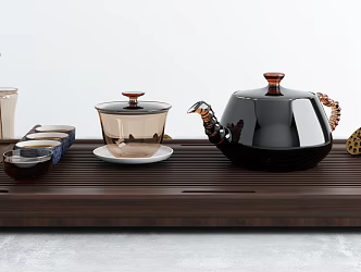 New Chinese Tea Set Tea Set 3d model