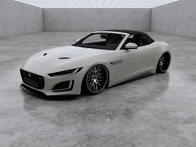 Jaguar F-Type R sports car Street Car Convertible 3d model