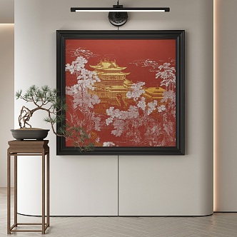 New Chinese Decorative Painting 3d model