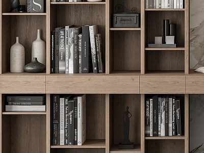 Modern bookcase model