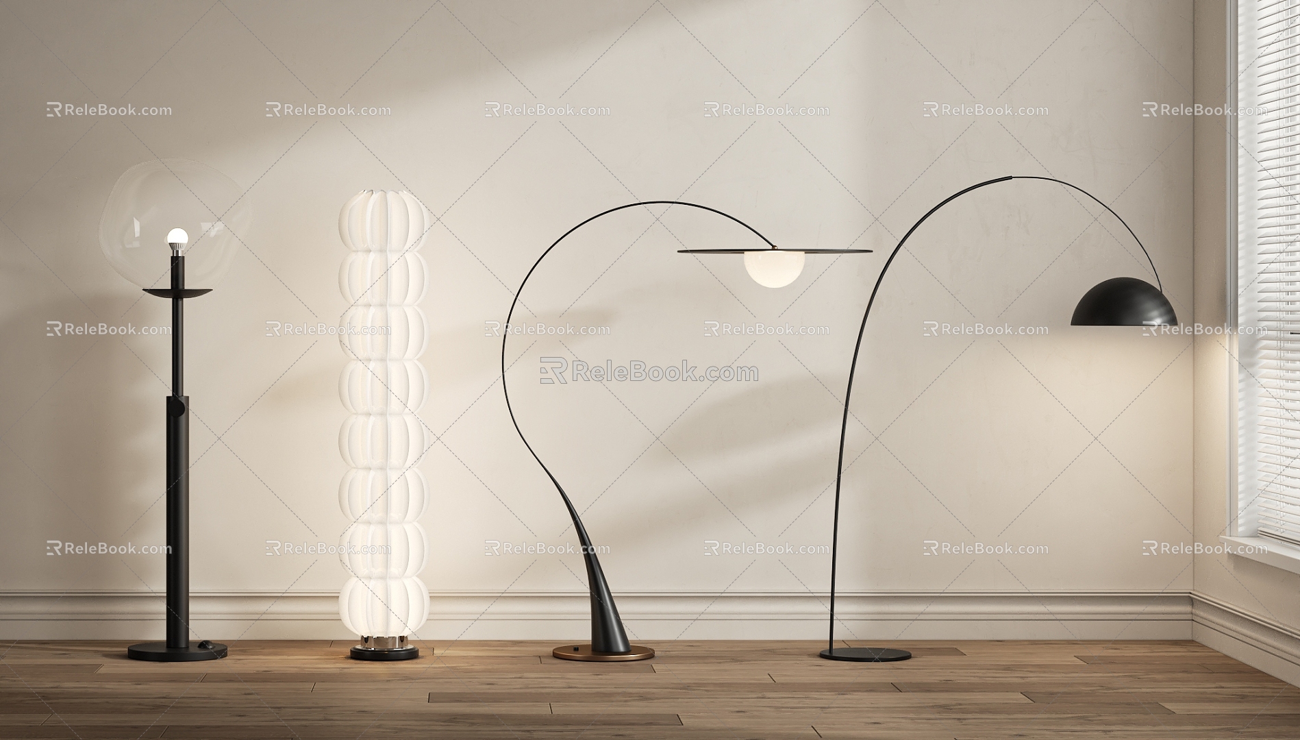 Modern floor lamp model