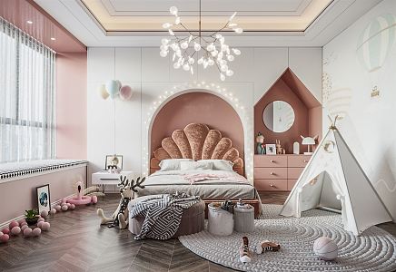 Modern Children's Room 3d model