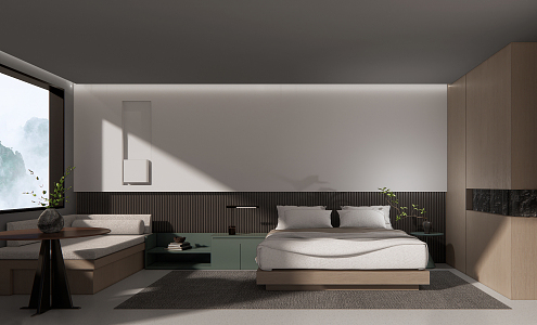 Hotel Rooms Modern Rooms 3d model