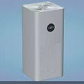 White Vertical Industrial Air Purification Equipment With Display Screen And Top Outlet