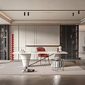Modern study 3d model