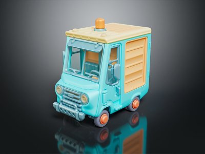 Cartoon Cartoon Wagon Cartoon Car Model Cartoon Toy Car 3d model