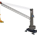 Industrial Equipment Heavy Duty Crane With Long Boom And Lifting Cable System