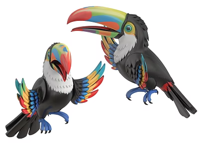 Peco Peco Doll Ornaments Doll Hand-held Tide Play 3d model