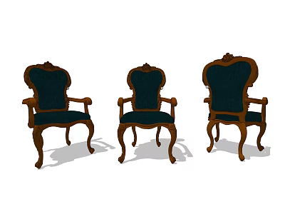 European-style armchair Goethe armchair 3d model