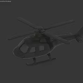 Black Helicopter Model Supporting Space Mission Aerial Operations And Exploration