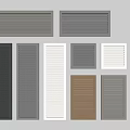 Modern shutter door shutter cabinet door shutter door shutter panel 3d model