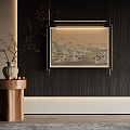 New Chinese Landscape Painting Decorative Painting 3d model