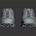 White Athletic Shoes With Colorful Accent Laces And Stylish Durable Sole Design
