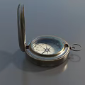 Compass Retro Compass Pocket Watch Retro Pocket Watch North Compass Simple Model Low Model Low Face Number Game Super Realistic High Precision Video Level 3d model
