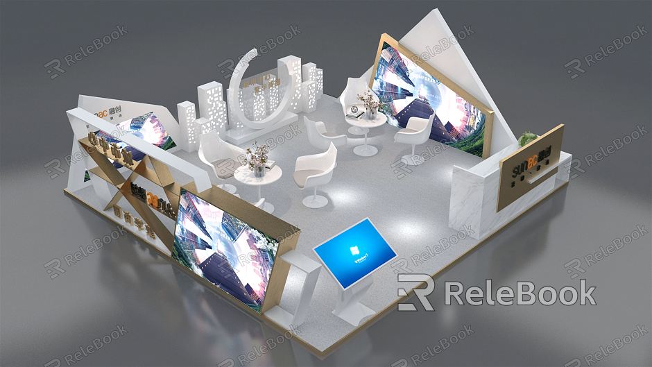 Modern Exhibition Real Estate Showroom model