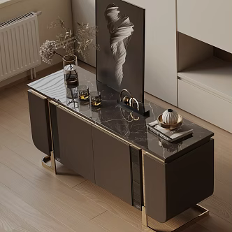 Modern Entrance Cabinet 3d model