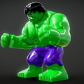 Toy Handmade Lego Doll Hulk Toy 3d model