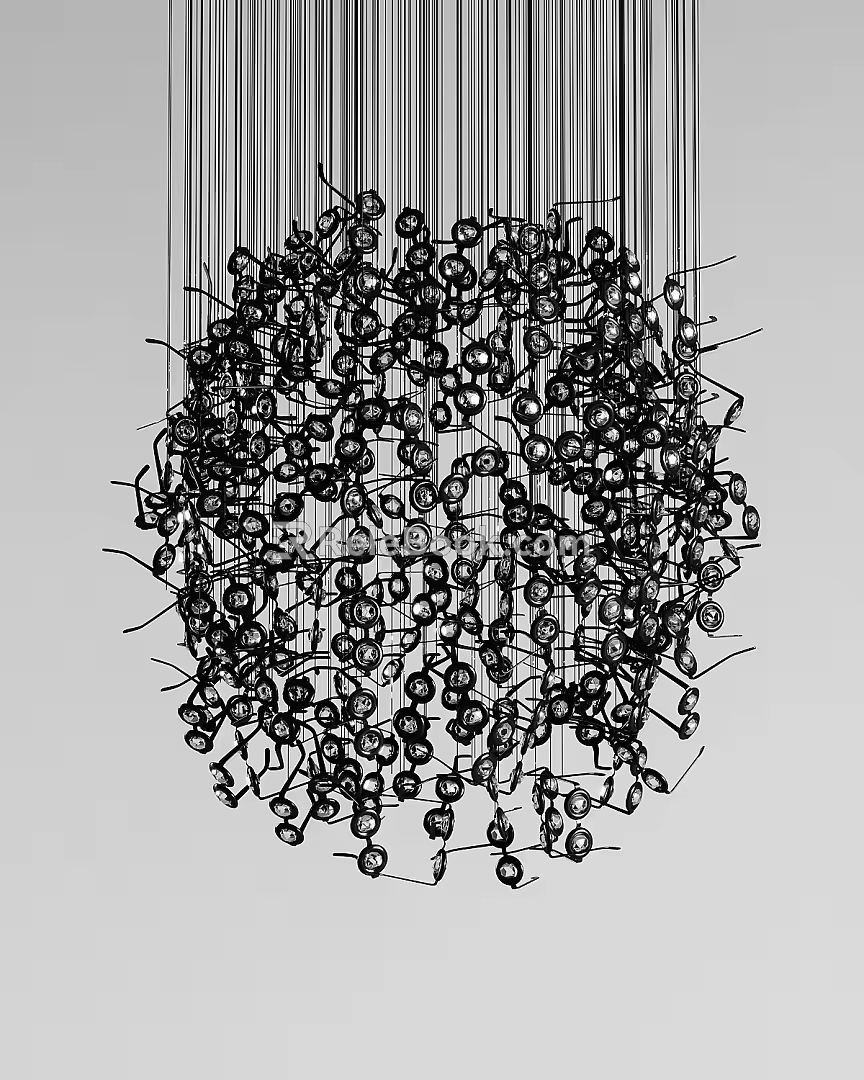 Modern chandelier 3d model